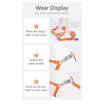 thumbnail image 7 of Levviye Dog Harness and Leash Reflective Breathable Set - Adjustable Vest Style for Walking, Orange M, 7 of 7
