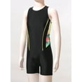 thumbnail image 5 of HULIJA Boys Girls Swimming Costume One Piece Swimsuit Kids Legsuit Bathing Suit Sports Training Yellow&Black 10, 5 of 7
