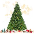 thumbnail image 2 of Patiojoy Pre-Lit Hinged Lifelike Xmas Tree, 7FT Lush Artificial Christmas Tree W/ 1208 PVC Tips 500 LED Lights 8 Flash Modes, 2 of 10