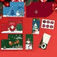 thumbnail image 5 of 6pcs Christmas Gift Card Money Holders with Envelopes 3.4" x 8.2" 6 Festive Designs Holiday Cash Check Holder Party Favors Red, 5 of 6