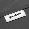 thumbnail image 4 of 10 Pack - Lann's Linens Polyester Tablecloth - 60" x 102" Rectangular - Dark Gray, 4 of 5