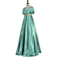 thumbnail image 2 of Kate Sharma Dress Vintage Regency Dress Tea Party Dress for Women with Satin Sash Ruffle Empire Waist Dress Gown, 2 of 7
