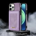 thumbnail image 6 of Feishell Wallet Case for iPhone 15 Pro, [RFID Blocking] Credit Card Holder Back Magnetic Buckle Luxury Premium PU Leather Purse Flip Kickstand Shockproof Cover For iPhone 15 Pro, Purple, 6 of 8