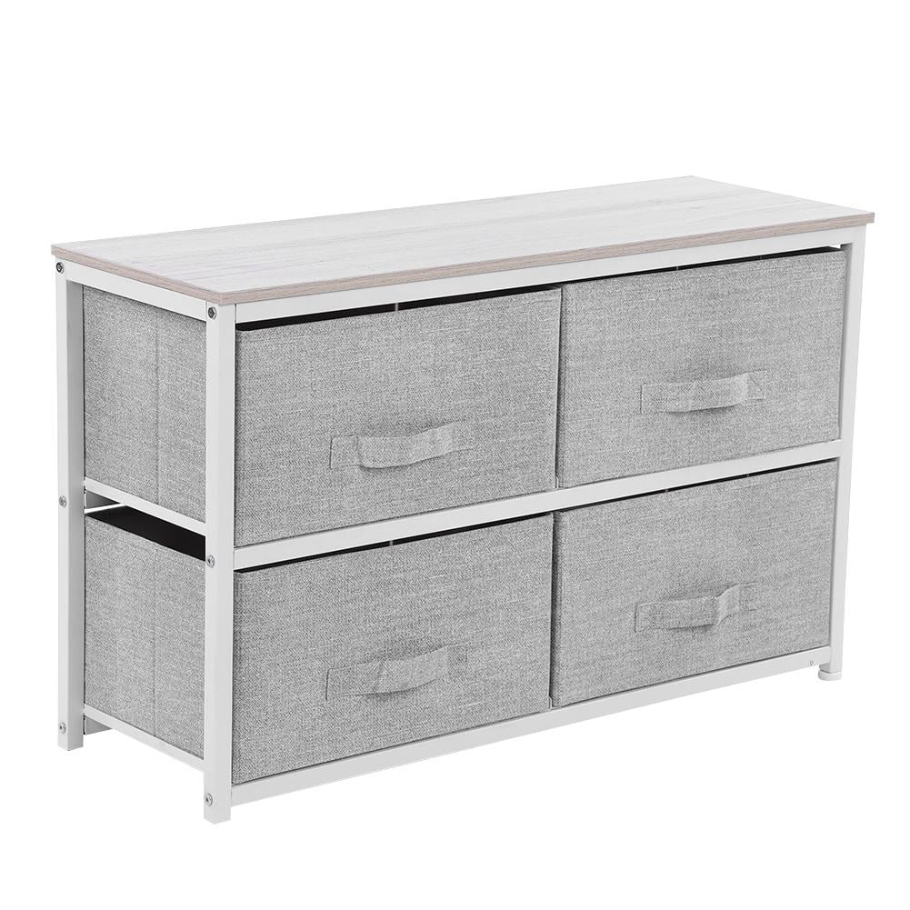 WALFRONT 4 Drawer Storage Chest Shelf Unit MultiPurpose Storage