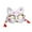 white, variant on Greyghost Halloween Fox Mask with Tassels & Bell, Unisex Creative Cosplay Hand Painted, for Masquerade Ball Party, Wall Decoration, Kabuki Cosplay Costume Accessories, for Adults Kids