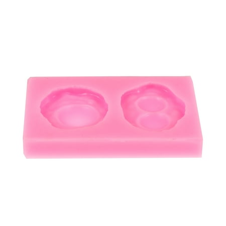 

Fried Egg Mold Silicone Silica Gel Stencils for Cookies Cake Decorating Tool Kids DIY Craft Simple Pink