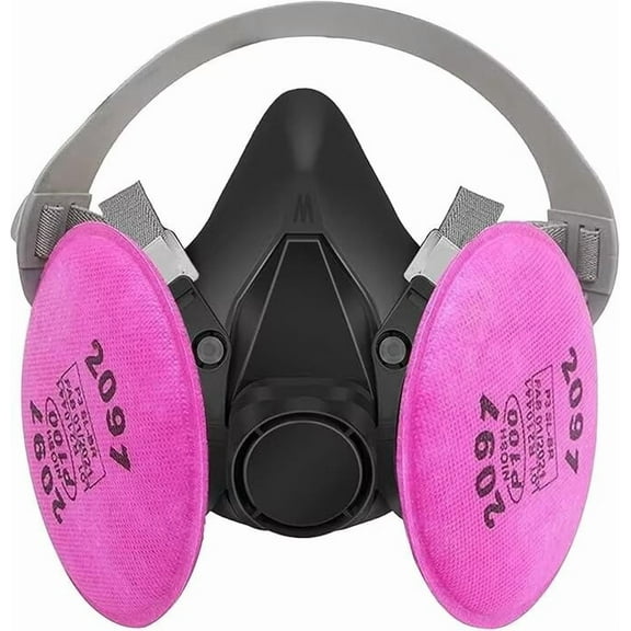 Reusable Half Facepiece Respirator, Respirator Against Dust and Organic Vapors, Face Cover Set Used for Painting, Woodworking, Polishing, Spraying, Decorating