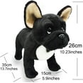 thumbnail image 2 of Realistic Bulldog Dog Stuffed Animal Plush Toy, Lifelike Animal Plushies, Simulation Dog Doll, 2 of 7