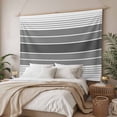thumbnail image 3 of Gradient Grey Striped Small Tapestry for Bedroom Wall Hanging Tapestry, Simple Farm Stripes Minimalist Ceiling Backdrop Tapestries Poster Blanket Wall Decor for Teens Room Living Room Dorm 23" x 28", 3 of 8