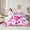 Pink, variant on Homewish Cute Cartoon Unicorn 7-Piece Bedding Comforter Set,3D Loves Bowtie King Bedding Sets,Fairy Tale Theme Bed Sheets For Girls Kids,Super Cozy Room Decor Reversible