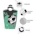 Cauagu BALL INSIDE THE NET GOAL Print Hamper Basket Bin,Extra Large