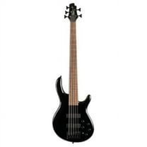 Cort Guitars C5DELUXEBK-U Series C5 Deluxe 5-String Bass, Black