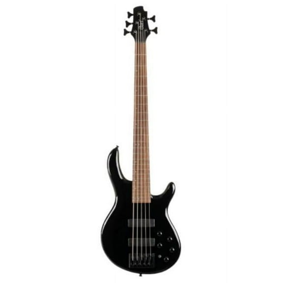 Cort Guitars C5DELUXEBK-U Series C5 Deluxe 5-String Bass, Black
