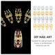 thumbnail image 3 of unbranded 20Ud Ornamentos Para Manicura Plata Para Decorar Con Único, 3 of 6