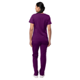 thumbnail image 2 of Adar Uniforms Women's Scrub Set - Enhanced V-Neck Top/Multi Pocket Pants - 4400 - Eggplant - 3X, 2 of 7