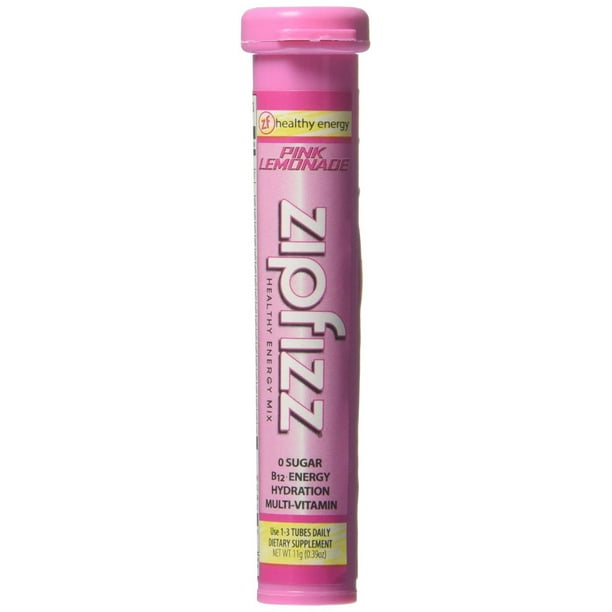 Zipfizz Healthy Sport Energy Drink Mix, Pink Lemonade (20 tubes