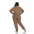 thumbnail image 3 of White Mark Women's Three-Piece Button-Down Pajama Set, 3 of 5