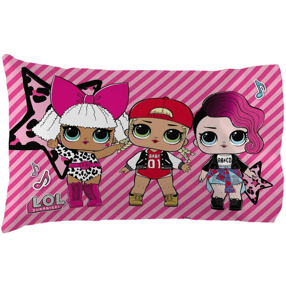 LOL Surprise Pillowcase LOL Rock Reversible Pillowcase for Kids 20 *