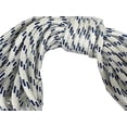 thumbnail image 1 of Double Braid Polyester Arborist Bull Rope 3/4 inch by 150 feet, White Blue, 1 of 4