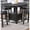 Gray, variant on Of 2 Dining Chairs, Brown Upholstery, Solid Wood Counter Height, Charming Height Room Upholstered Cushion,