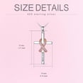 thumbnail image 5 of Dorunmo Breast Cancer Survivor Necklace Cross Necklace Sterling Silver Awareness Survivor Jewelry Gifts for Women, 5 of 6