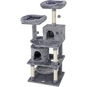 ZENSTYLE 57" H Cat Tree Scratching Post Condo Tower Pet Kitty Playhouse