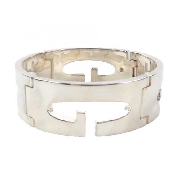 Pre-Owned GUCCI 925 Sterling Silver Bracelet, 1990s-2000s, Old Gucci, Tom Ford Era, G Logo...