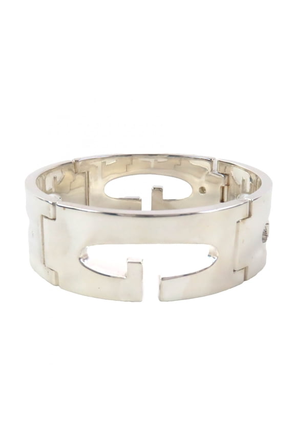 Pre-Owned GUCCI 925 Sterling Silver Bracelet, 1990s-2000s, Old Gucci, Tom Ford Era, G Logo...