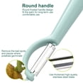 thumbnail image 2 of Maoww Stainless Steel Vegetable Peeler Potato Carrot Fruit Scraper Kitchen Gadget Peeling Tool, Light Blue, 2 of 7