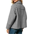 thumbnail image 6 of AloohaidyvioNo Boundaries Fall Jackets for Women Lightweight Trendy Casual Button Down Plaid Jacket, 6 of 7
