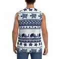 thumbnail image 4 of Uemuo Sea Underwater Animals1 Pattern Men's Sleeveless T-Shirt,Muscle Athletic Tank Top, Moisture-wicking Quick-dry Breathable Classic Tee Top for Gym Run Outdoor Sports-Medium, 4 of 8