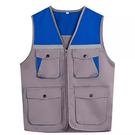 Hvyesh Unisex Outdoor Photography Safari Travel Work Vests Mens Women Multi Pockets Cargo Vest