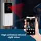 thumbnail image 5 of Video Timbre Smart Home Detector de visión nocturna por infrarrojos Cámara de seguridad impermeable WiFi inalámbrica, Timbre de puerta con receptor Eigraketly HA006536-02, 5 of 6