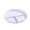 White, variant on Three Grid Reducing Meal Plate Wheat Straw, PP, Light Gray, 23cm, 3 Grid Plate, Special Plate Kid Plate, BPA Free, Dishwasher Safe, Lightweight, Reusable