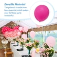 thumbnail image 4 of 1 Ensemble Ballons de Fête Ronds Ornements de Fête Décorations d'Anniversaire Fournitures Créatives de Mariage pour Maison Hôtel Célébration d'Ouverture Rose Rouge, 4 of 7