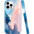 thumbnail image 1 of JAHOLAN Compatible with iPhone 13 Pro Max Case Gold Glitter Sparkle Marble Design Clear TPU Bumper Shockproof Soft, 1 of 5