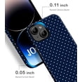 thumbnail image 4 of BDKWID-Compatible with iPhone 11 Case Cute Big Polka Dot Aesthetic Retro Design for Women Girls Fall Simple Chic Girly Pretty Dual Layer Hybrid Protection Elegant Case for iPhone 11-White, 4 of 4