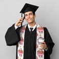 thumbnail image 5 of Xecao Sloth with Donuts1 Print Graduation Shawl Stole Honor Stole Adult 72" Academic Commencements, 5 of 7