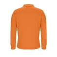 thumbnail image 5 of Olyvenn Women's Waffle Knit Top 1/4 Zip Pullover Textured Sweatshirt Long Sleeve Loose Fit Casual Waffle Tunic Tops Orange XL, 5 of 7