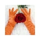 thumbnail image 4 of INSPIRAR CHIC Guantes Largos para Mujeres Guantes de Ópera Elegantes de los Años 1920 para Fiesta de Noche, Mitones de Dedos Completos, Naranja Brillante, Talla Única, 4 of 5