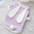 thumbnail image 4 of Halloween Pet Sweater Rabbit Ears Pom Pom Ball Cat Clothes Dog Apparel for Puppy, 4 of 10