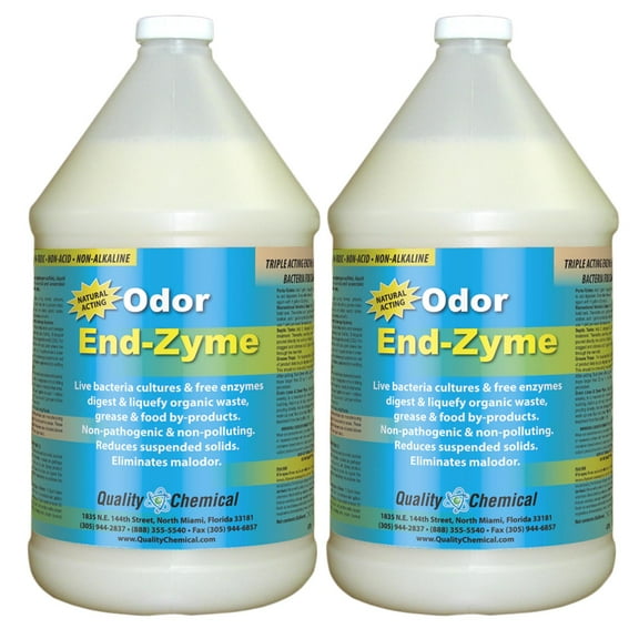 Odor End-Zyme BioStain & Odor Remover, Cleaner, Deodorizer - 2 gallon case