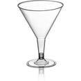 thumbnail image 4 of DecorRack 48 Martini Cocktail Glasses, 7 Oz Stackable Plastic Party Cups, 4 of 6