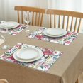 thumbnail image 3 of Pioneer Flower Floral Print Pattern Summer Placemats Table Placemats Set Of 4-Linen Kitchen Washable Placemats Table Mats 12x18 Inch Non-Slip Heat Resistant, 3 of 5