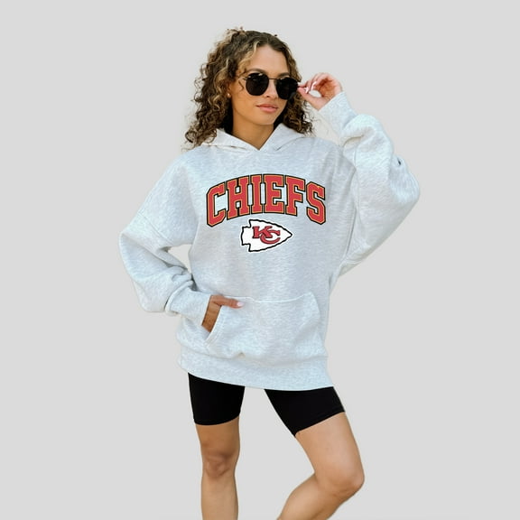 Women's Gameday Couture Ash Kansas City Chiefs Fan Edition Premium Weight Hoodie