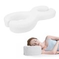 thumbnail image 1 of Memory Foam Pillow for Side Sleepers with Ear Holes, Soft Washable Face Pillow for Deep Sleeping, Specifically Engineered White Pillow for Side Sleepers, Removable Cover, 1 of 7