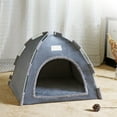 thumbnail image 5 of Pet Tent Outdoor Indoor, Soft Cozy Breathable Cat and Dog Tent House, Indoor Outdoor Cave Nest Bed with Reversible Cushion Small Dog Hose for Cat, Bunny and Small Animal, 5 of 6