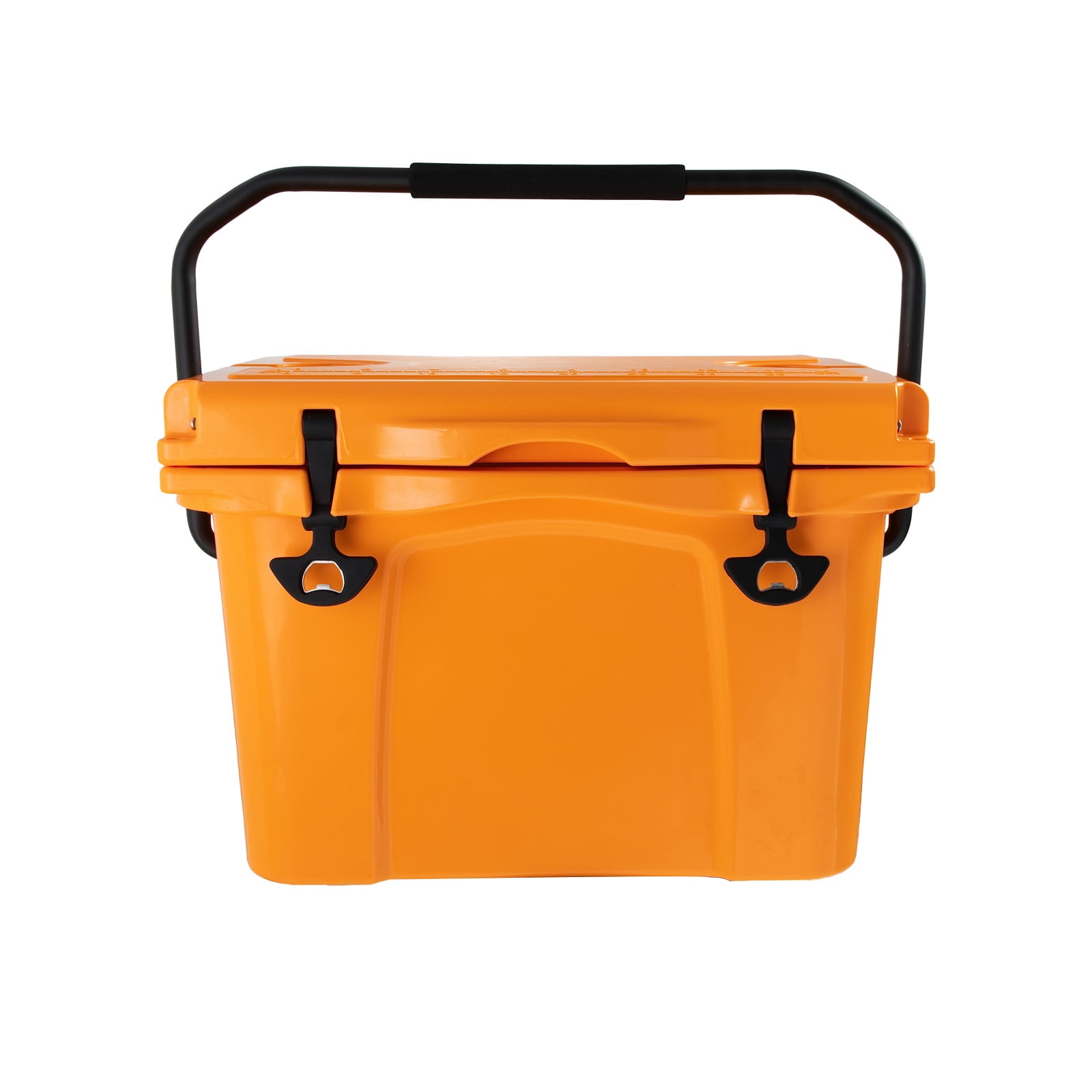25QT Portable Insulated Hard Cooler with Bottle Opener, Cup Holder and Built-in Ruler, Ideal for Travel, Beach, Camping and Fishing