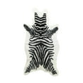 thumbnail image 4 of 4' x 5' Faux Zebra Hide Black And White Area Rug, 4 of 7
