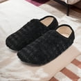 thumbnail image 4 of Pantuflas interior para casa calcetines zapatos mocasines con espalda cerrada forro polar peluche mujer (42-43) y amarillo, 4 of 9